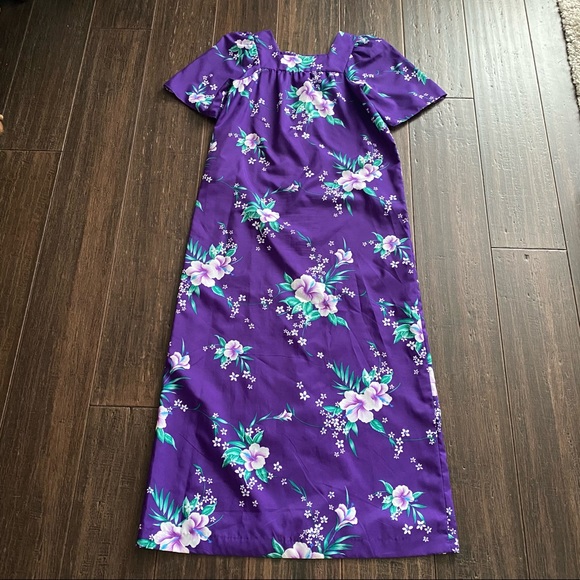 made in hawaii Dresses Vtg Muumuu Hawaiian Maxi Day Dress Poshmark